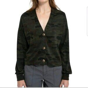 Social Standard by Sanctuary Women's Camo Long Sleeve Daytripper Cardigan Xlarge